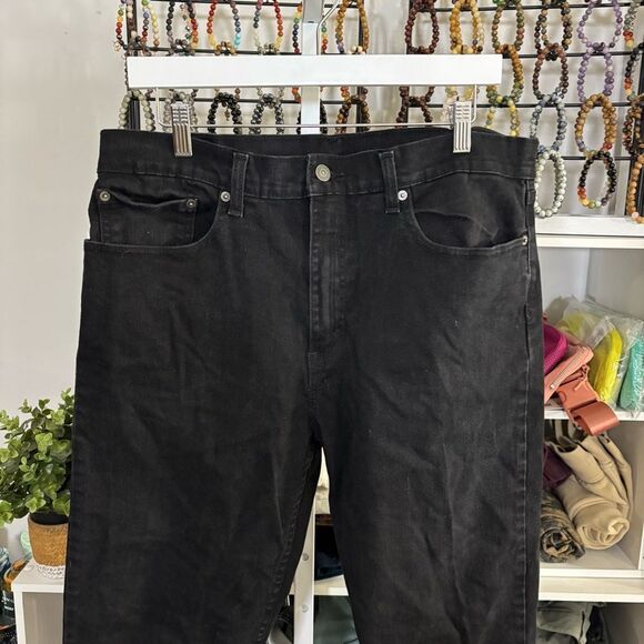 Levi's Black Relaxed Jeans 36x32 dark denim jeans 502 - Picture 6 of 8